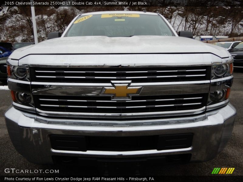 Summit White / Jet Black 2015 Chevrolet Silverado 2500HD LT Double Cab 4x4