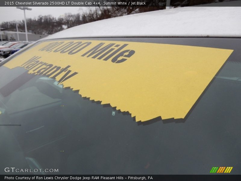 Summit White / Jet Black 2015 Chevrolet Silverado 2500HD LT Double Cab 4x4