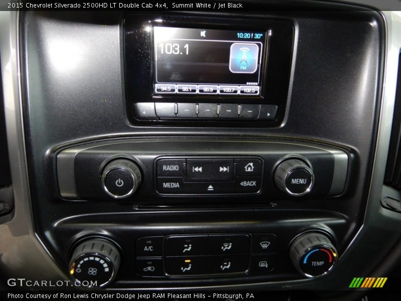 Summit White / Jet Black 2015 Chevrolet Silverado 2500HD LT Double Cab 4x4