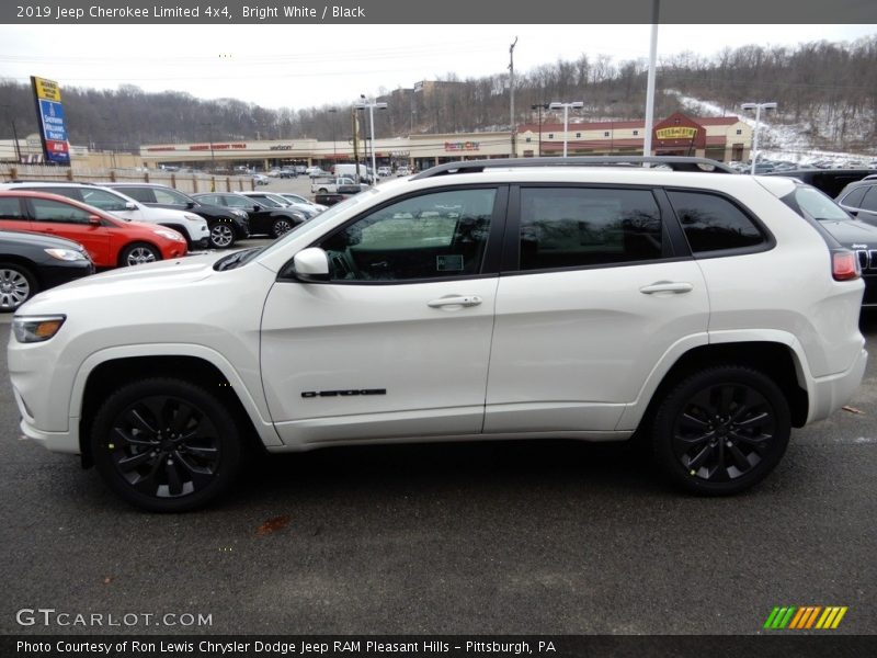 Bright White / Black 2019 Jeep Cherokee Limited 4x4