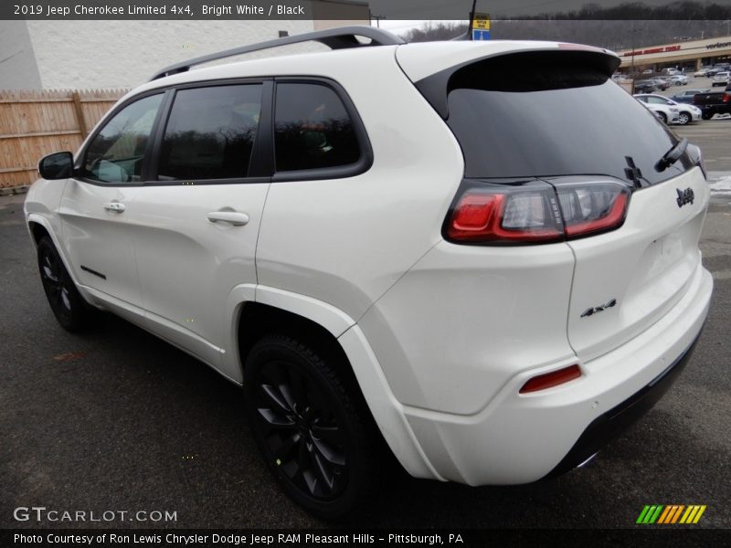 Bright White / Black 2019 Jeep Cherokee Limited 4x4