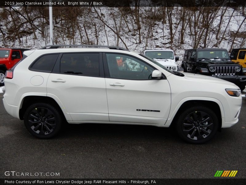 Bright White / Black 2019 Jeep Cherokee Limited 4x4