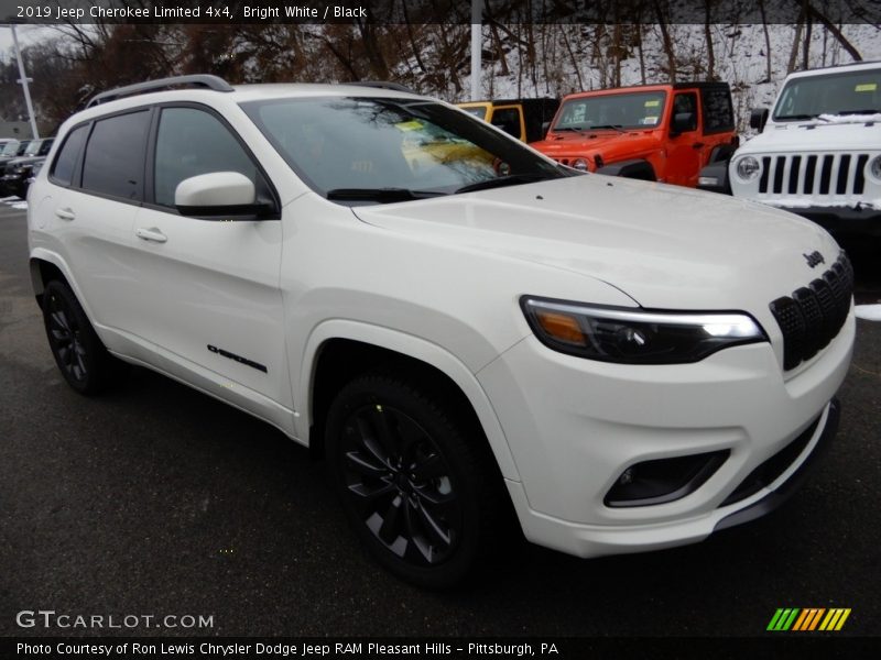 Bright White / Black 2019 Jeep Cherokee Limited 4x4
