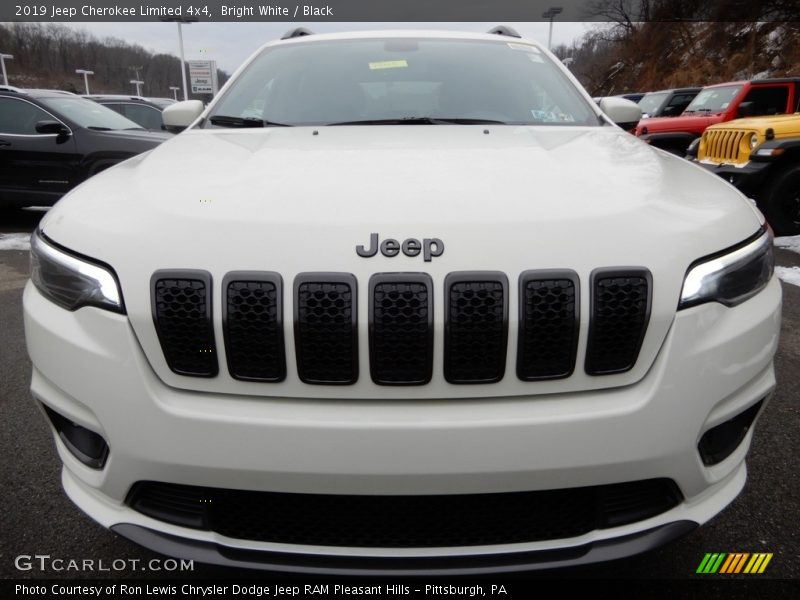 Bright White / Black 2019 Jeep Cherokee Limited 4x4