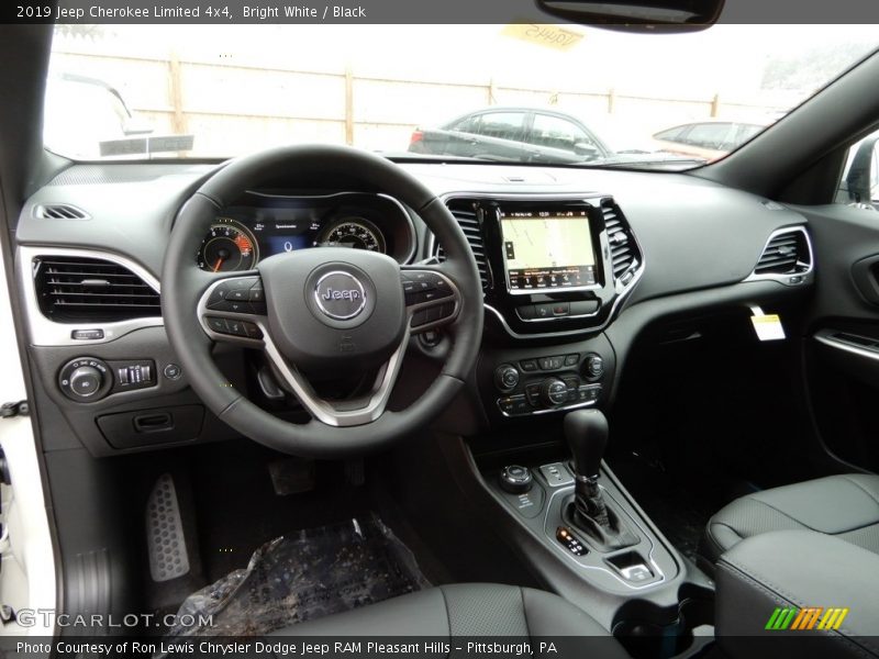 Bright White / Black 2019 Jeep Cherokee Limited 4x4