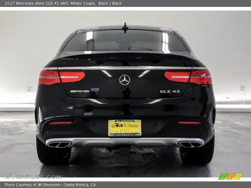Black / Black 2017 Mercedes-Benz GLE 43 AMG 4Matic Coupe