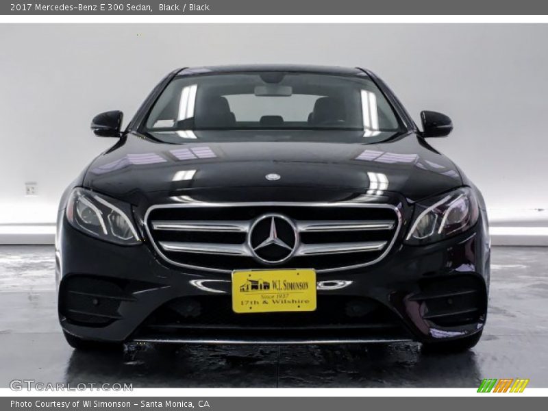 Black / Black 2017 Mercedes-Benz E 300 Sedan