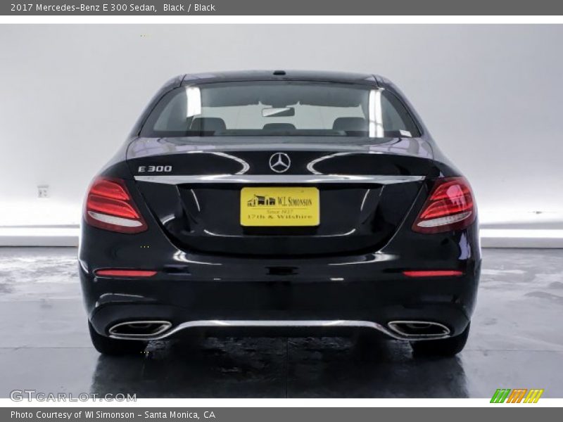 Black / Black 2017 Mercedes-Benz E 300 Sedan