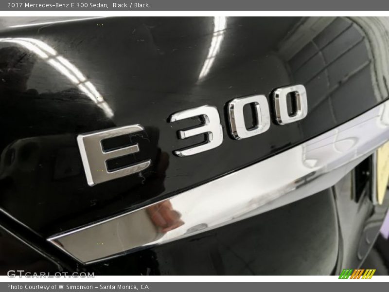 Black / Black 2017 Mercedes-Benz E 300 Sedan
