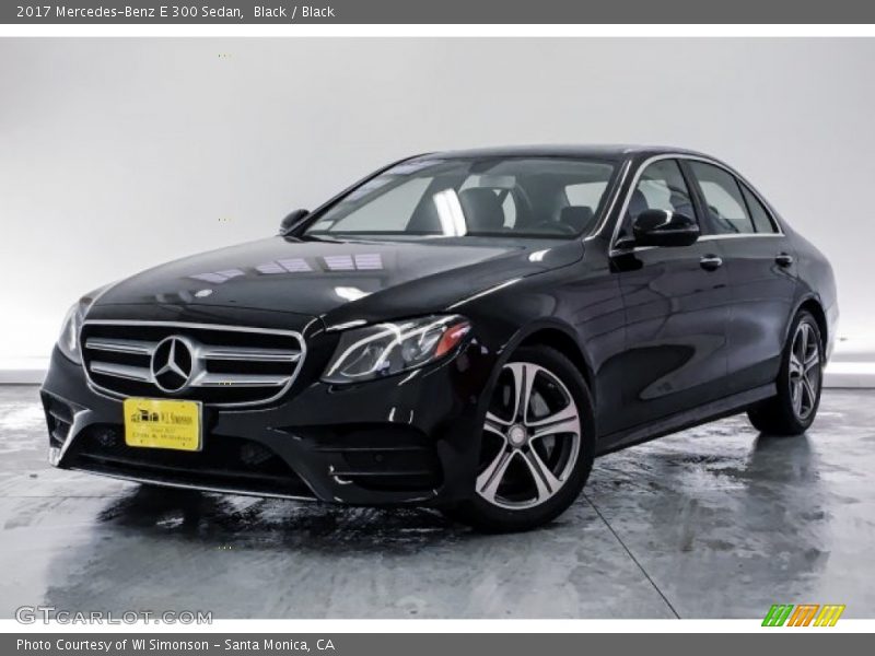 Black / Black 2017 Mercedes-Benz E 300 Sedan