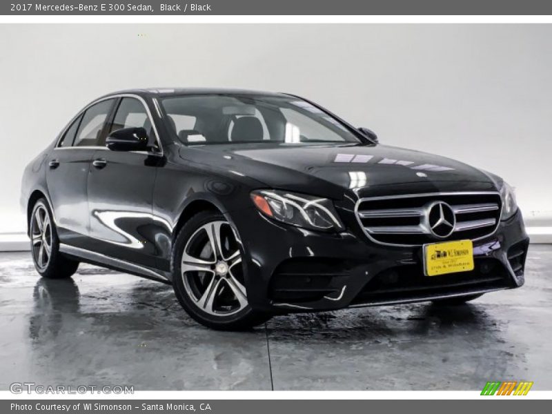 Black / Black 2017 Mercedes-Benz E 300 Sedan