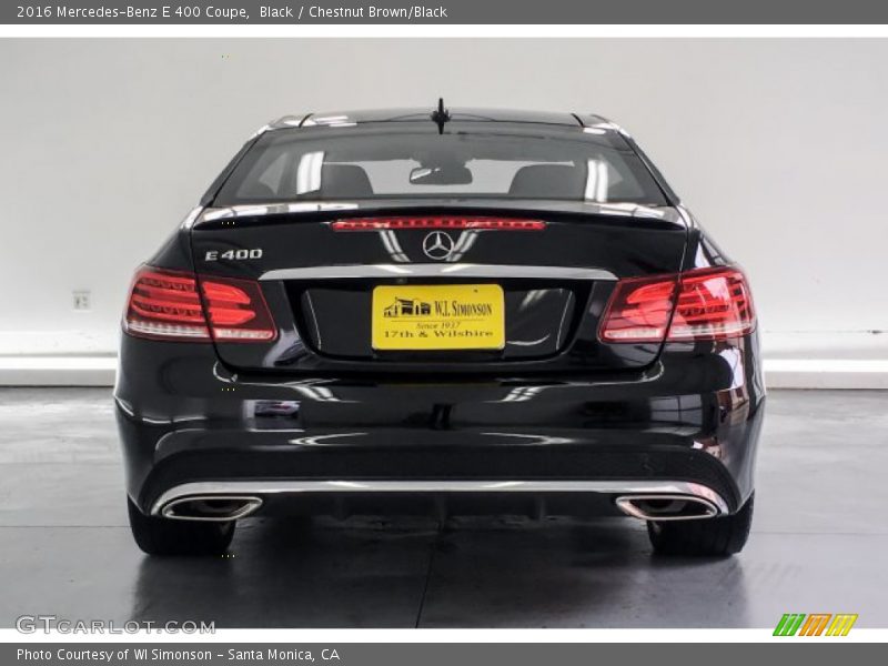Black / Chestnut Brown/Black 2016 Mercedes-Benz E 400 Coupe