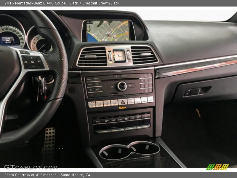 Black / Chestnut Brown/Black 2016 Mercedes-Benz E 400 Coupe
