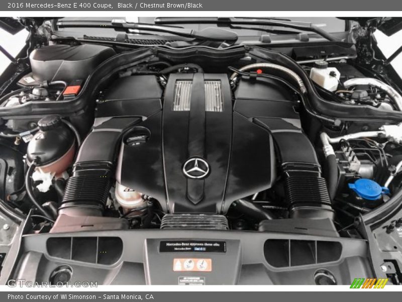 Black / Chestnut Brown/Black 2016 Mercedes-Benz E 400 Coupe