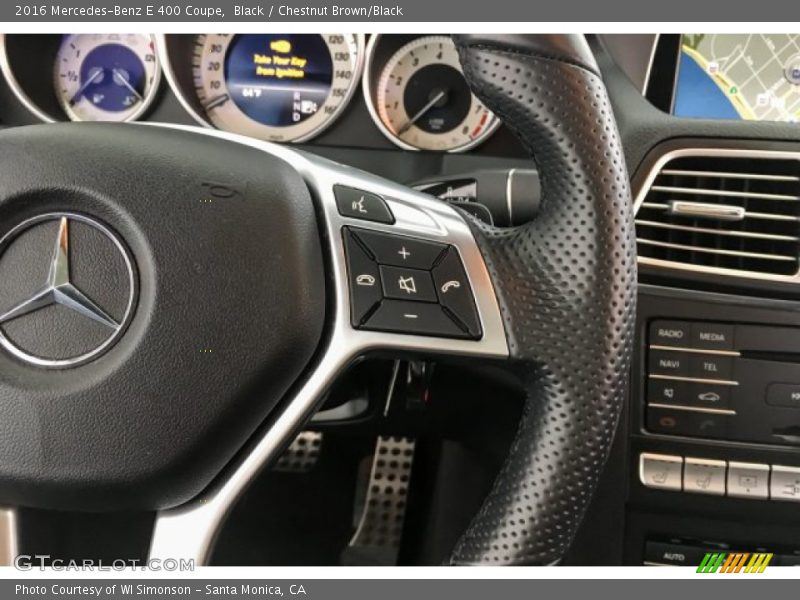 Black / Chestnut Brown/Black 2016 Mercedes-Benz E 400 Coupe