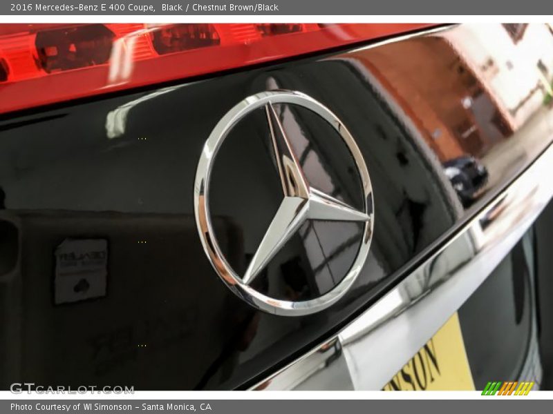 Black / Chestnut Brown/Black 2016 Mercedes-Benz E 400 Coupe
