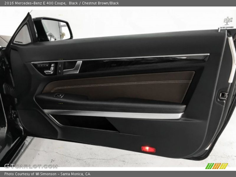 Black / Chestnut Brown/Black 2016 Mercedes-Benz E 400 Coupe