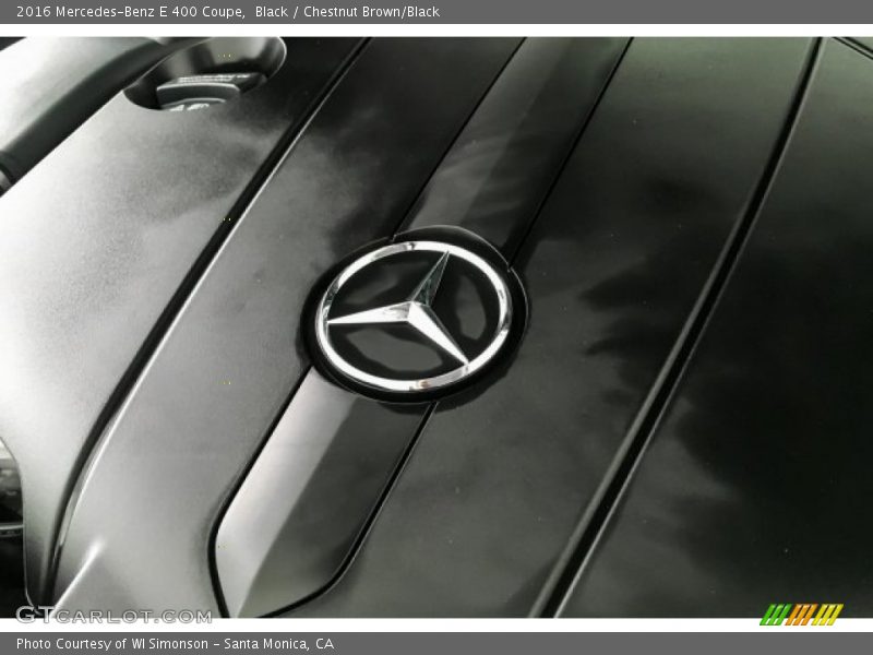 Black / Chestnut Brown/Black 2016 Mercedes-Benz E 400 Coupe