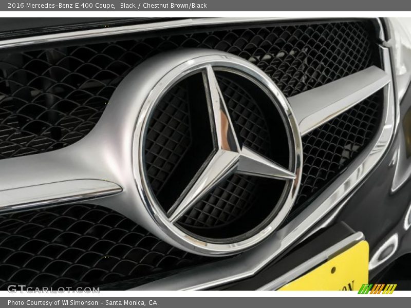 Black / Chestnut Brown/Black 2016 Mercedes-Benz E 400 Coupe
