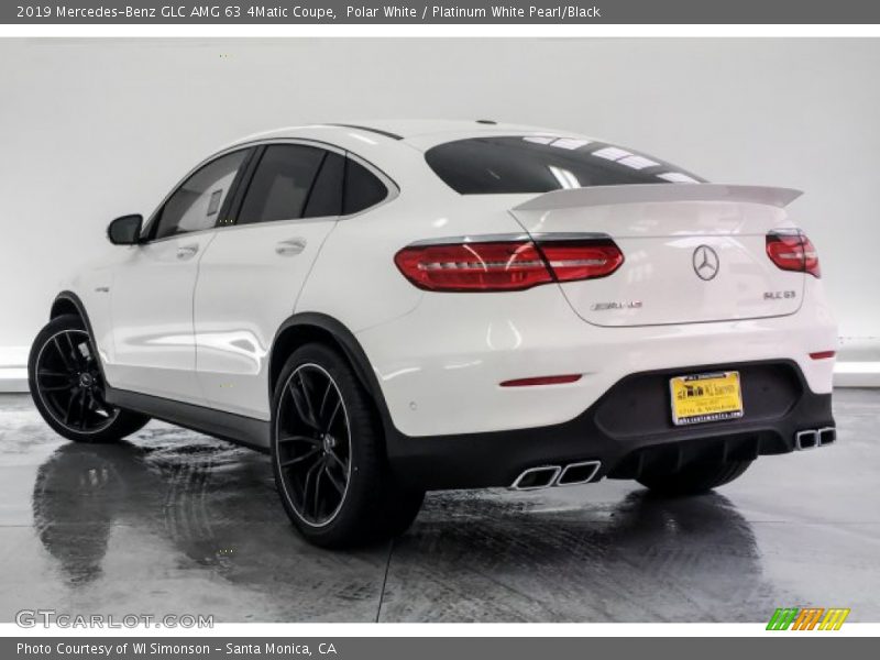 Polar White / Platinum White Pearl/Black 2019 Mercedes-Benz GLC AMG 63 4Matic Coupe