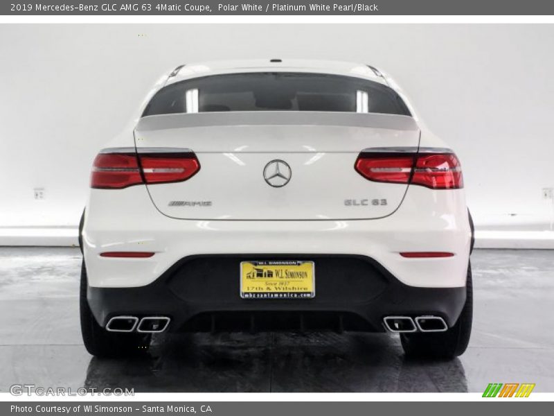 Polar White / Platinum White Pearl/Black 2019 Mercedes-Benz GLC AMG 63 4Matic Coupe
