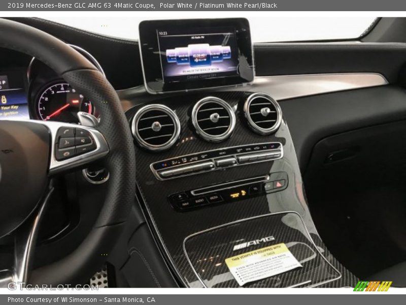 Polar White / Platinum White Pearl/Black 2019 Mercedes-Benz GLC AMG 63 4Matic Coupe