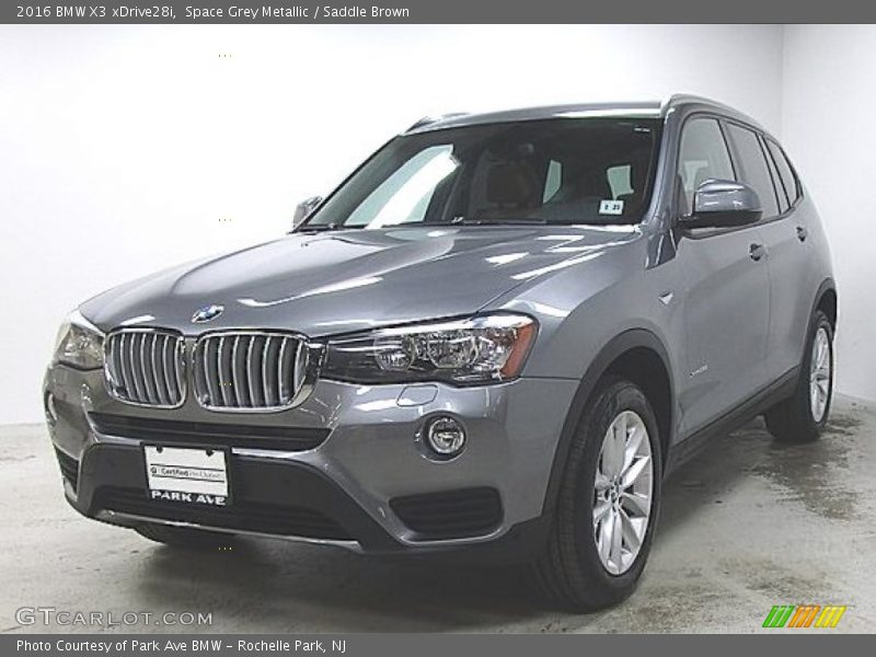 Space Grey Metallic / Saddle Brown 2016 BMW X3 xDrive28i