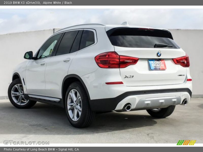 Alpine White / Black 2019 BMW X3 sDrive30i