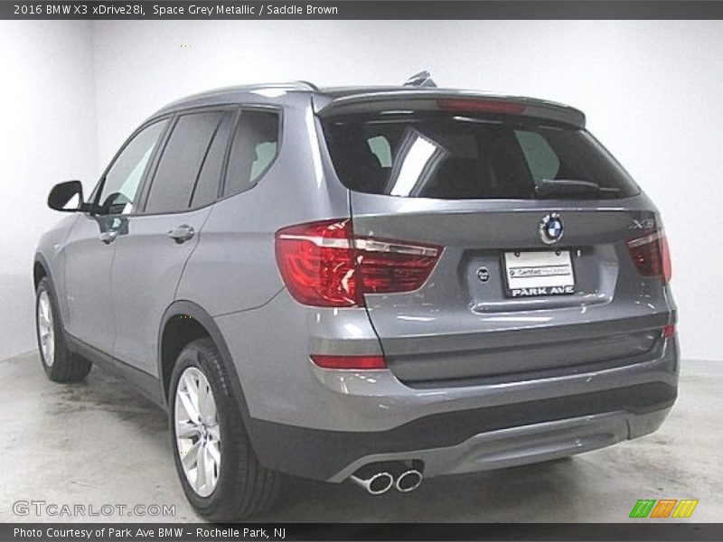 Space Grey Metallic / Saddle Brown 2016 BMW X3 xDrive28i