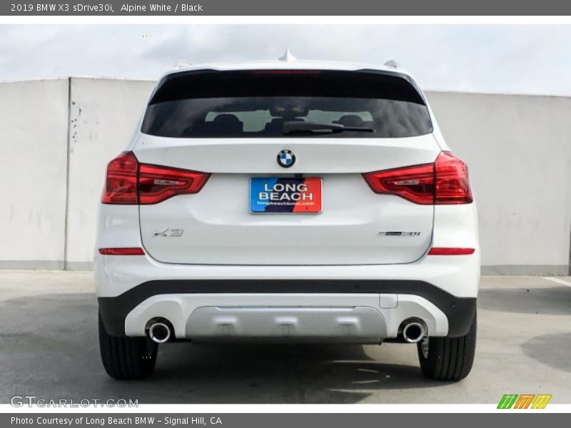 Alpine White / Black 2019 BMW X3 sDrive30i