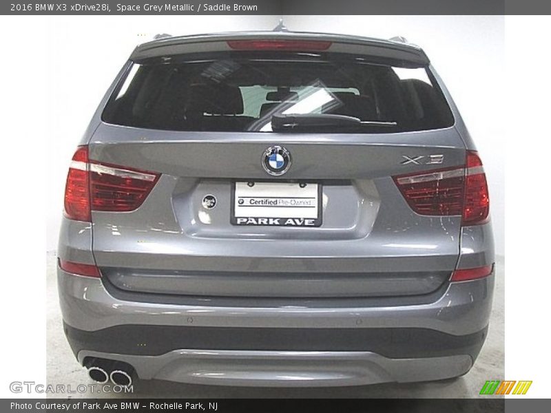 Space Grey Metallic / Saddle Brown 2016 BMW X3 xDrive28i
