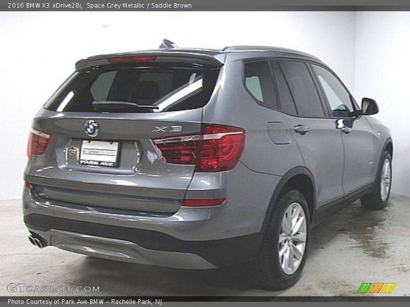 Space Grey Metallic / Saddle Brown 2016 BMW X3 xDrive28i