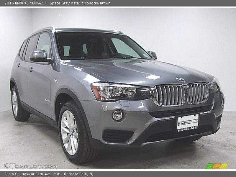 Space Grey Metallic / Saddle Brown 2016 BMW X3 xDrive28i