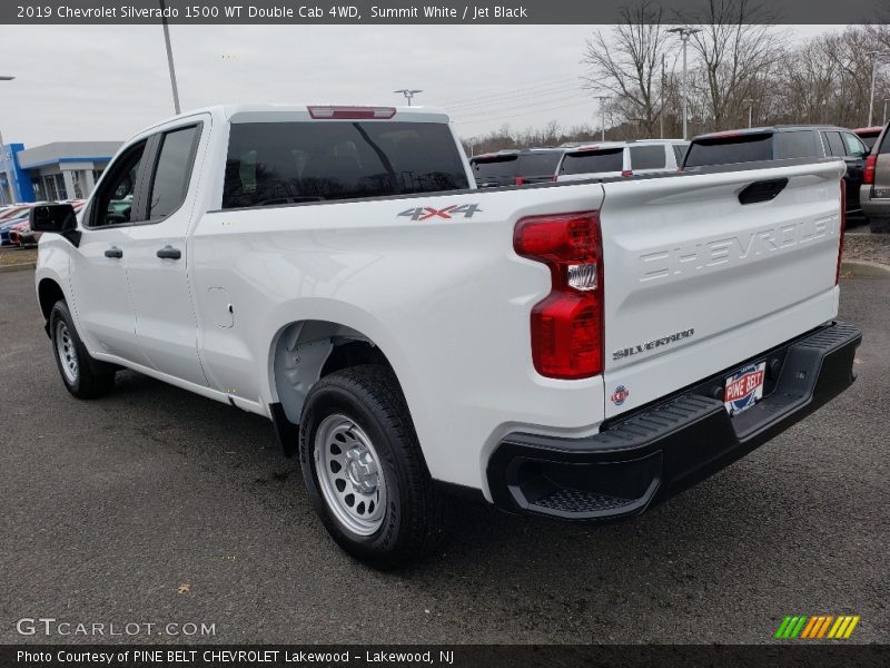 Summit White / Jet Black 2019 Chevrolet Silverado 1500 WT Double Cab 4WD