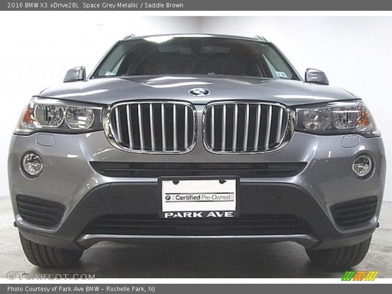 Space Grey Metallic / Saddle Brown 2016 BMW X3 xDrive28i
