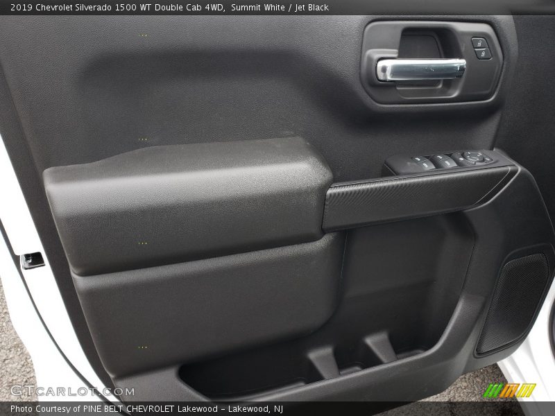 Summit White / Jet Black 2019 Chevrolet Silverado 1500 WT Double Cab 4WD