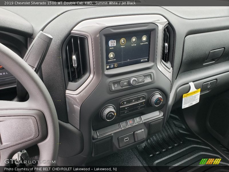 Summit White / Jet Black 2019 Chevrolet Silverado 1500 WT Double Cab 4WD