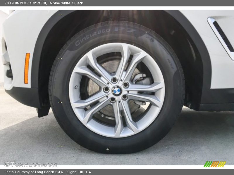 Alpine White / Black 2019 BMW X3 sDrive30i