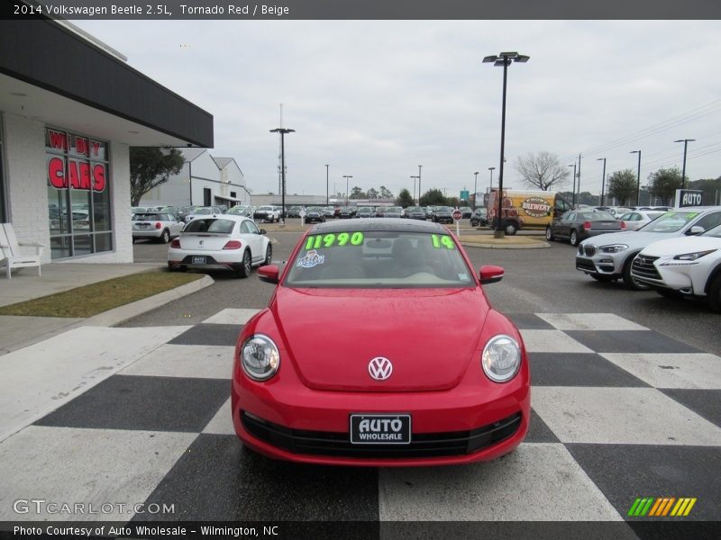 Tornado Red / Beige 2014 Volkswagen Beetle 2.5L
