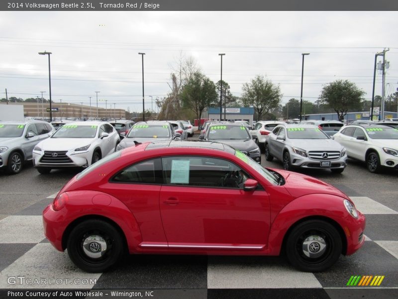Tornado Red / Beige 2014 Volkswagen Beetle 2.5L