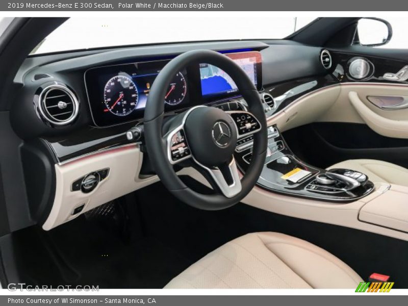 Polar White / Macchiato Beige/Black 2019 Mercedes-Benz E 300 Sedan