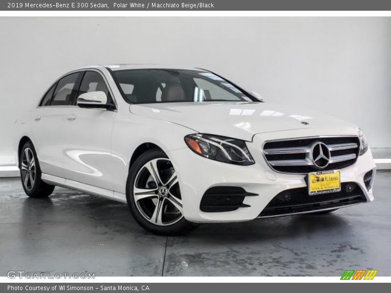 Polar White / Macchiato Beige/Black 2019 Mercedes-Benz E 300 Sedan