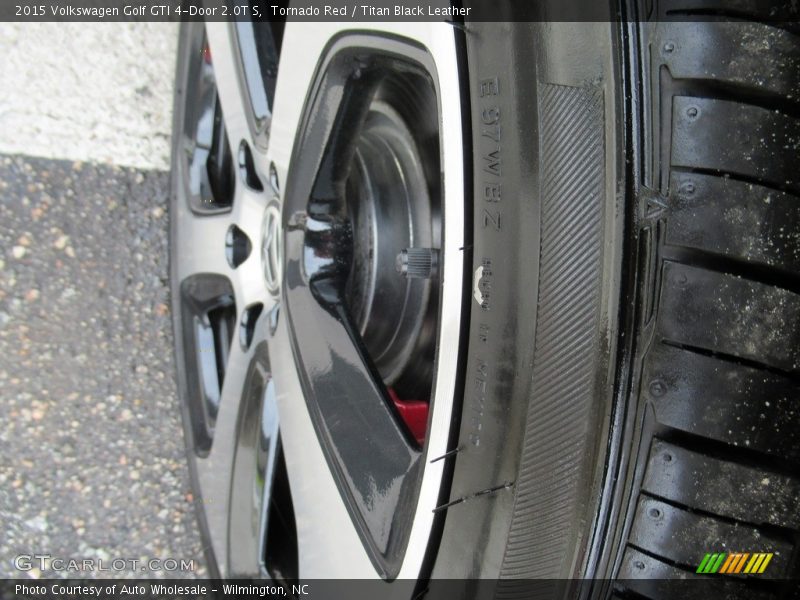 Tornado Red / Titan Black Leather 2015 Volkswagen Golf GTI 4-Door 2.0T S