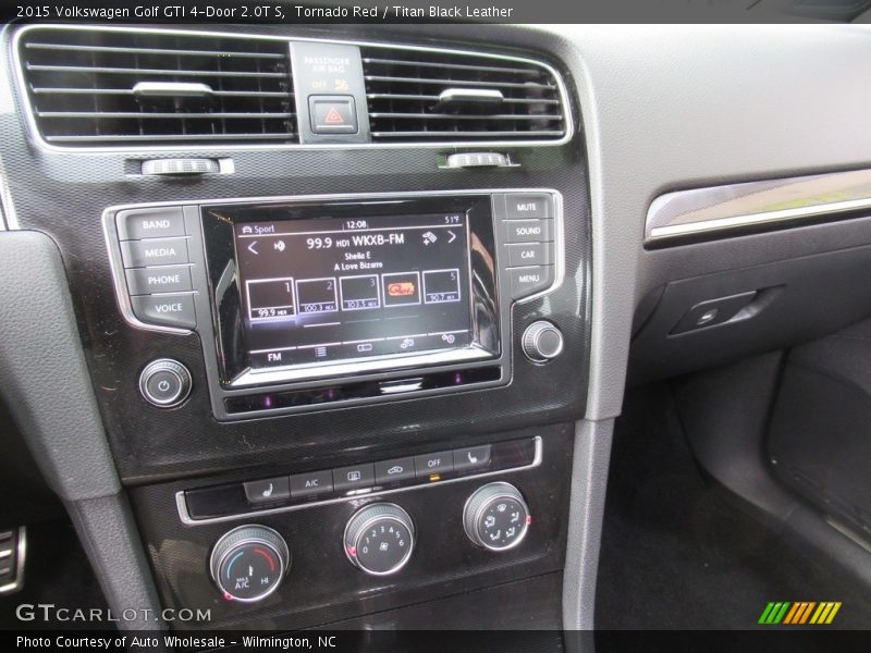 Tornado Red / Titan Black Leather 2015 Volkswagen Golf GTI 4-Door 2.0T S