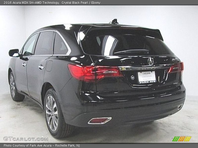Crystal Black Pearl / Ebony 2016 Acura MDX SH-AWD Technology