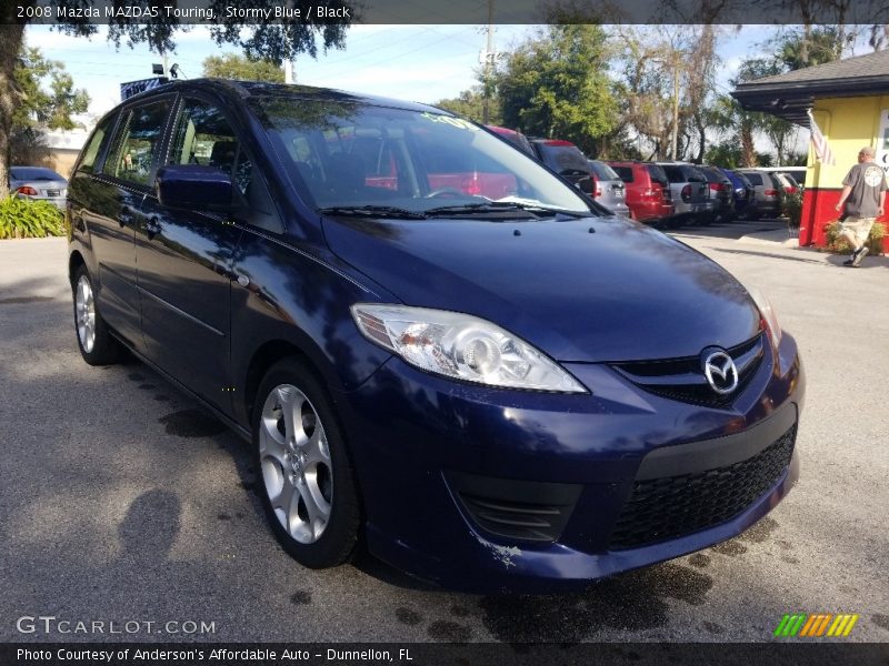 Stormy Blue / Black 2008 Mazda MAZDA5 Touring