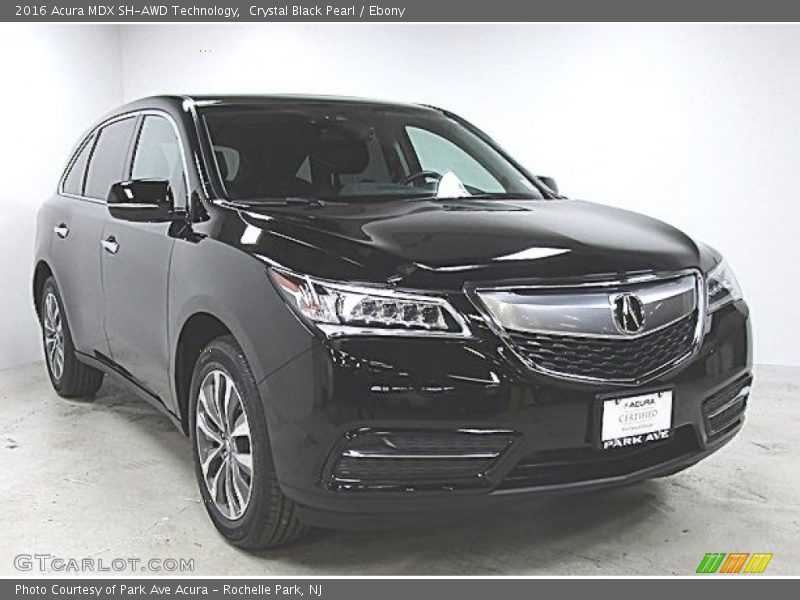 Crystal Black Pearl / Ebony 2016 Acura MDX SH-AWD Technology