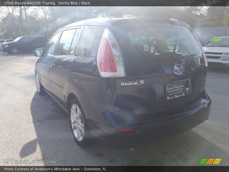 Stormy Blue / Black 2008 Mazda MAZDA5 Touring