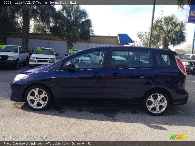 Stormy Blue / Black 2008 Mazda MAZDA5 Touring