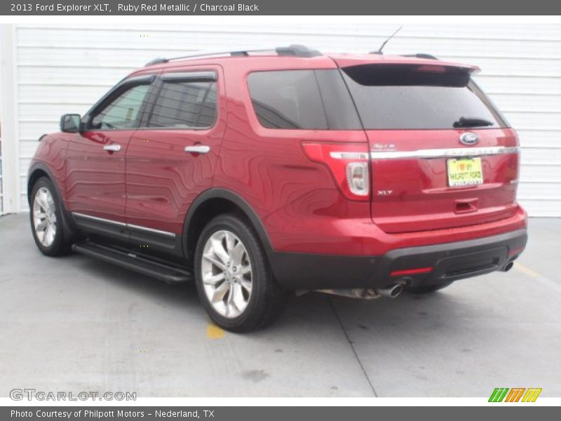 Ruby Red Metallic / Charcoal Black 2013 Ford Explorer XLT